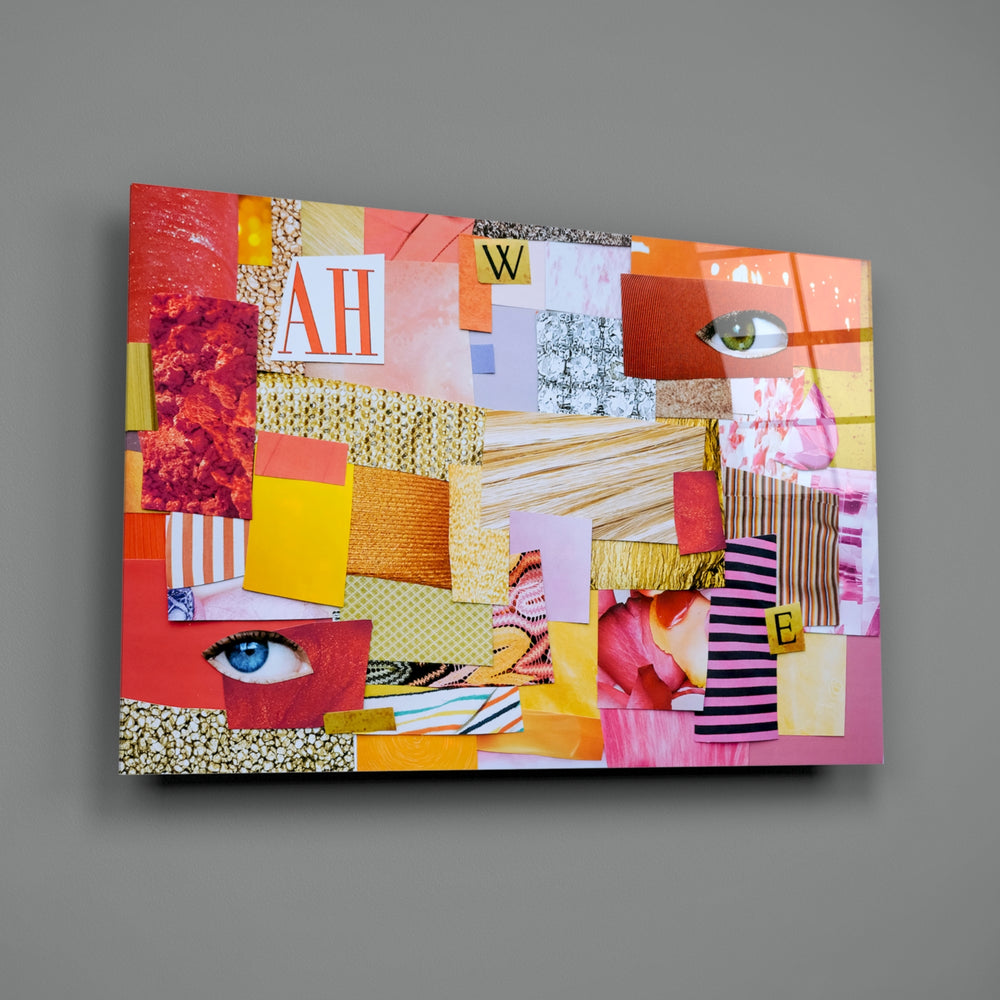 Mood-board panel bringing editorial warmth to a contemporary living space