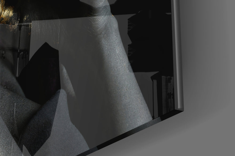 Silent Woman artwork anchoring a wall with bold luxe palette