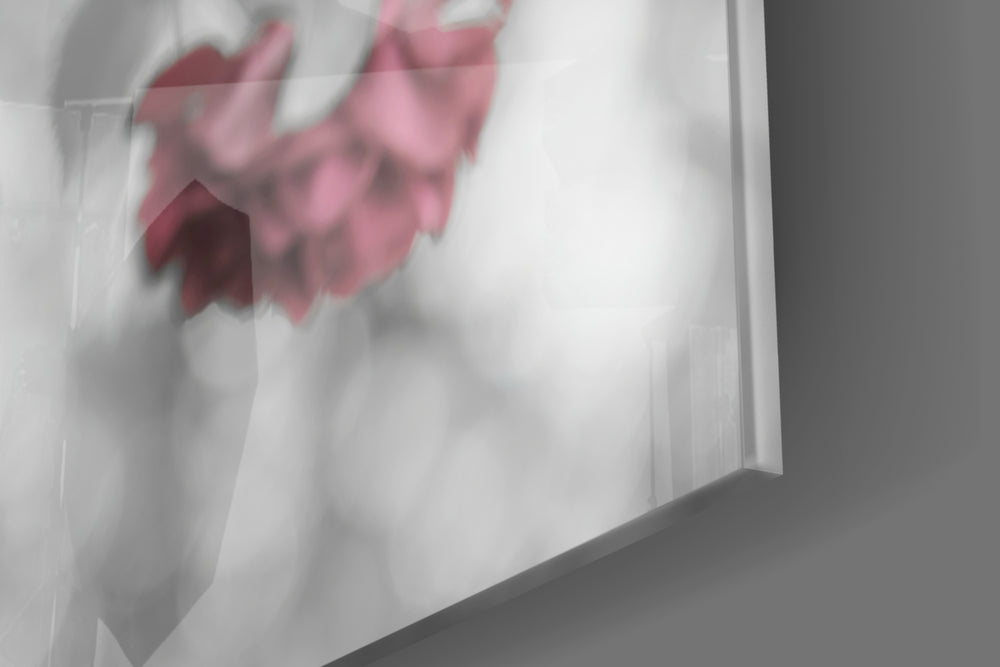 Pink Roses artwork anchoring a wall with soft romantic palette