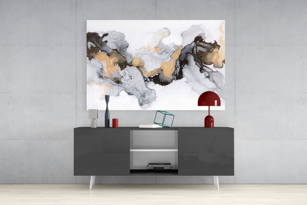 Colored Smoke panel catching gallery light to reveal its tactile filigree