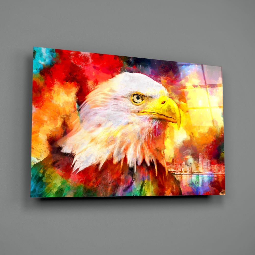 Pop-eagle panel bringing patriotic drama to a contemporary living space