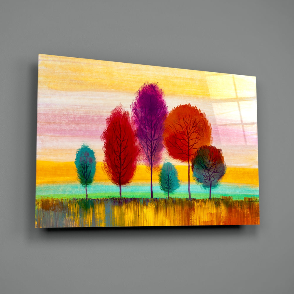 Scribble-grove panel bringing joyful drama to a contemporary living space