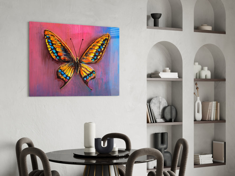 Butterfly panel adding imagination mood to a child's room