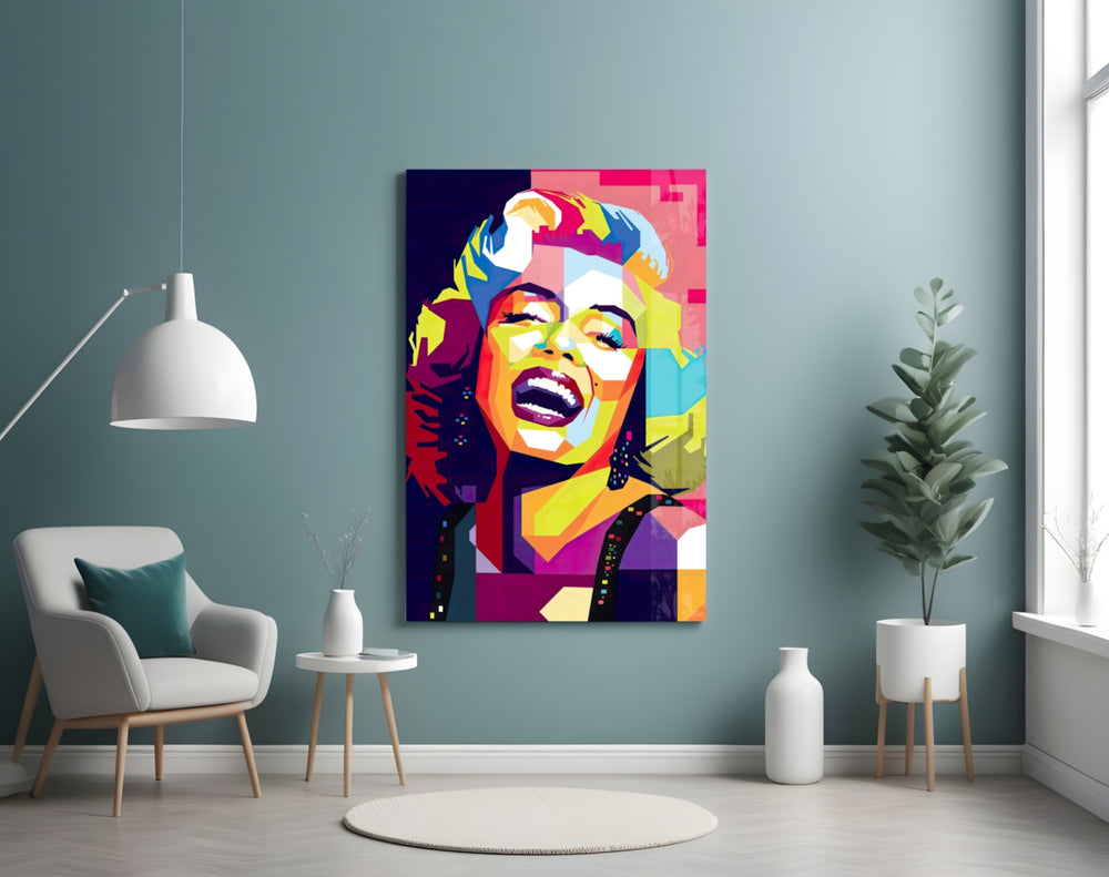 Golden Age Starlet Glass Wall Art