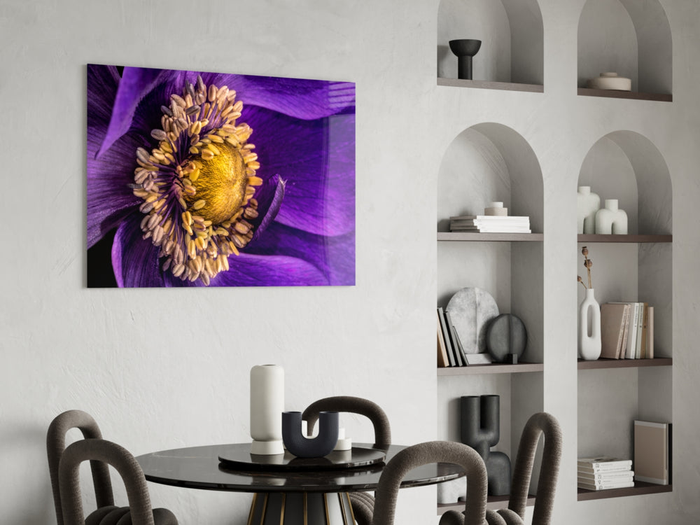 Yellow Flower panel adding garden mood to a study