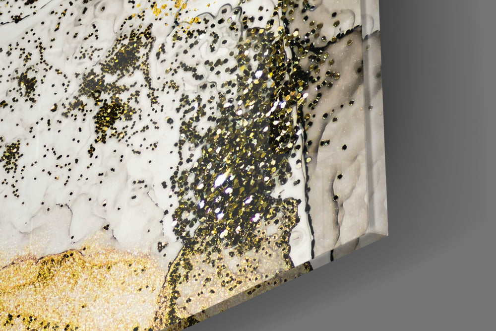Dance of Yellow artwork anchoring a wall with bold luxe palette