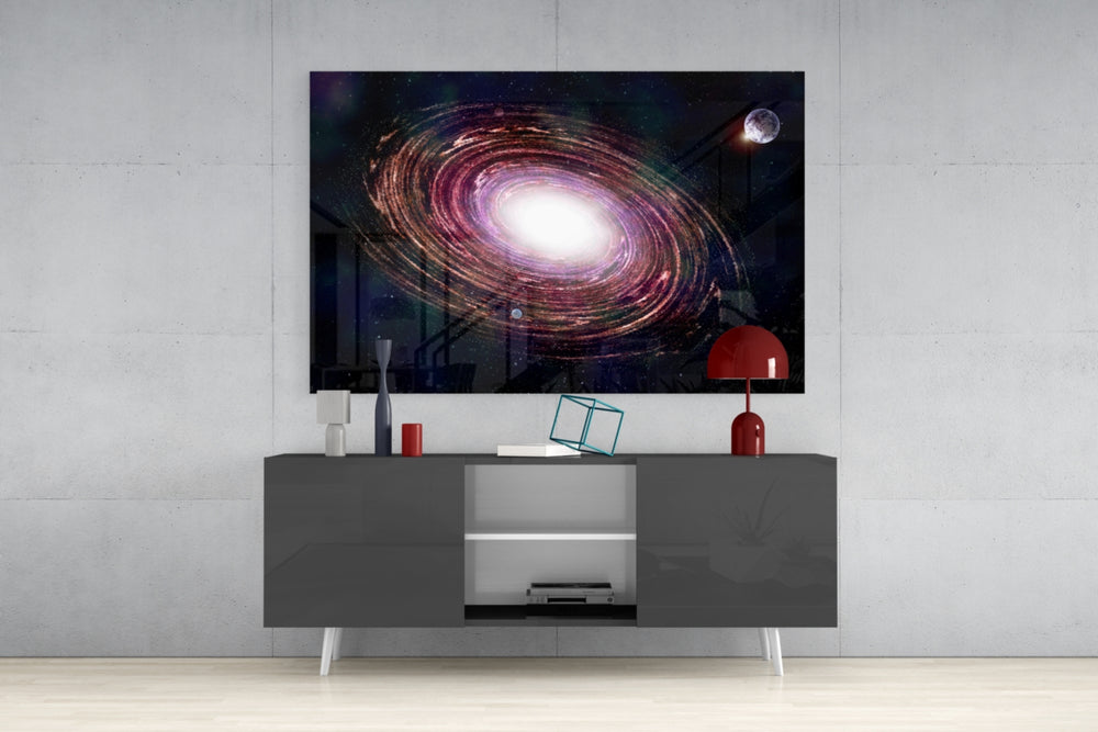 Milky Way panel catching low light to reveal its tactile sparkle