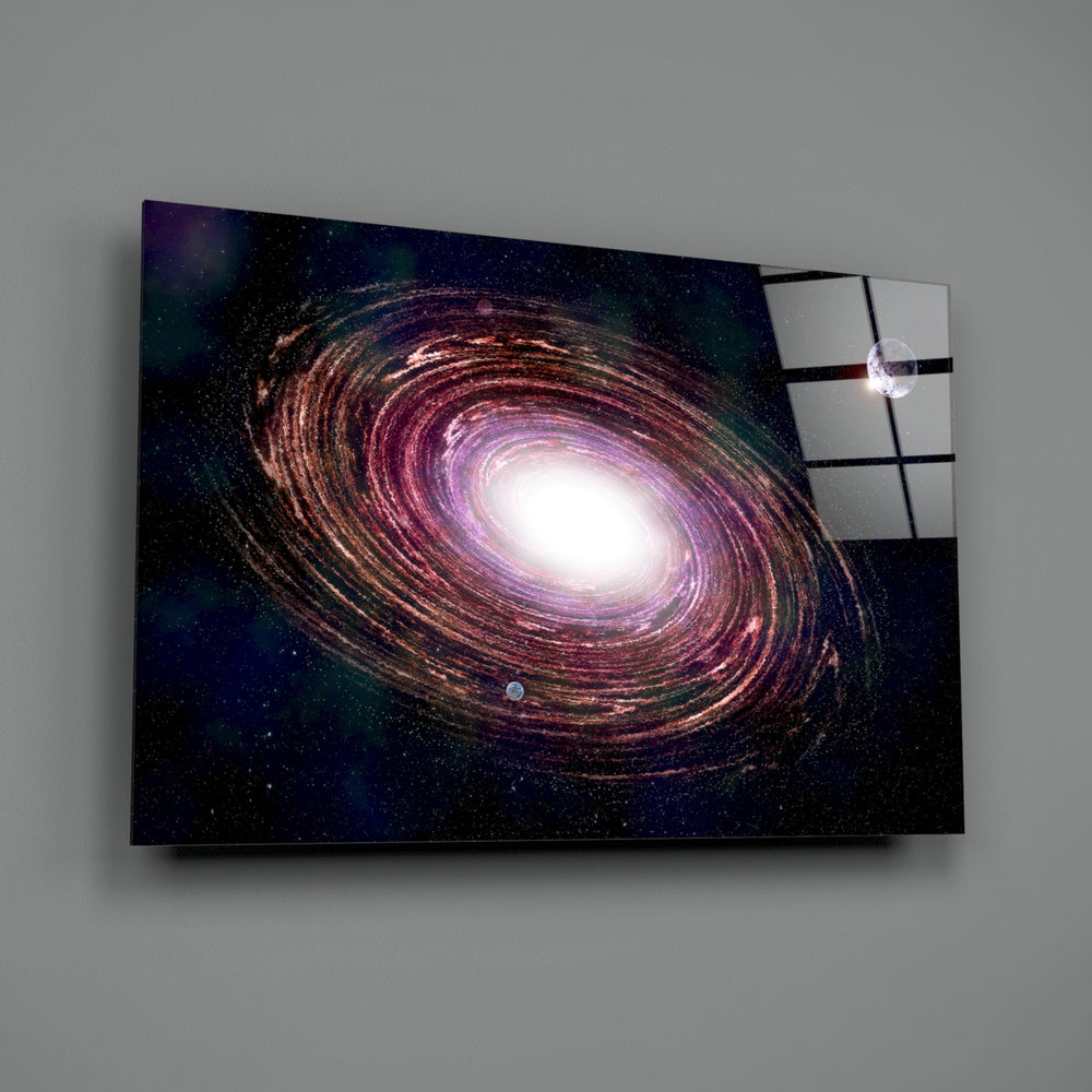 Galaxy panel bringing cosmic wonder to a contemporary living space