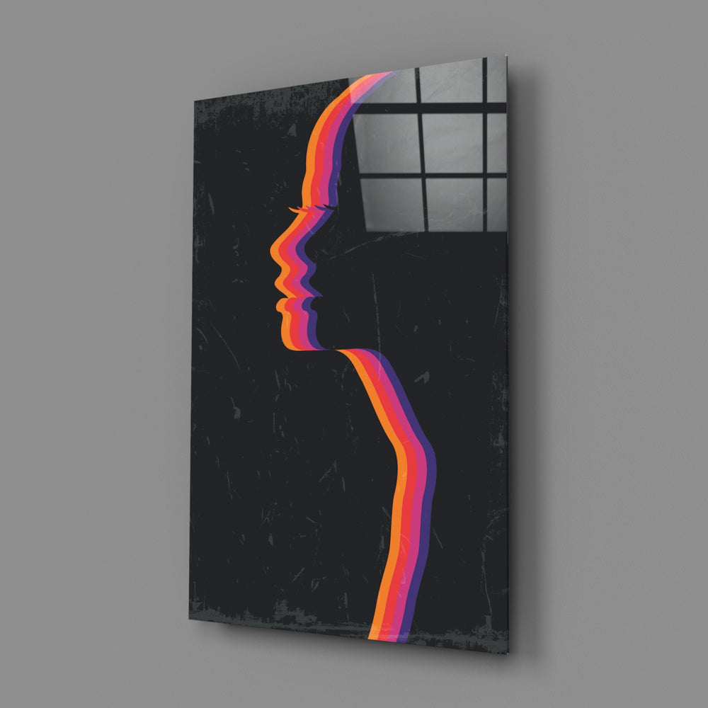 Retro-silhouette panel bringing pop drama to a contemporary living space