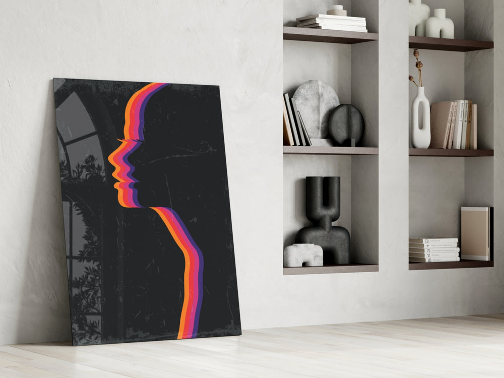 Night Filter glass print enhancing a girl's room with vibe spirit
