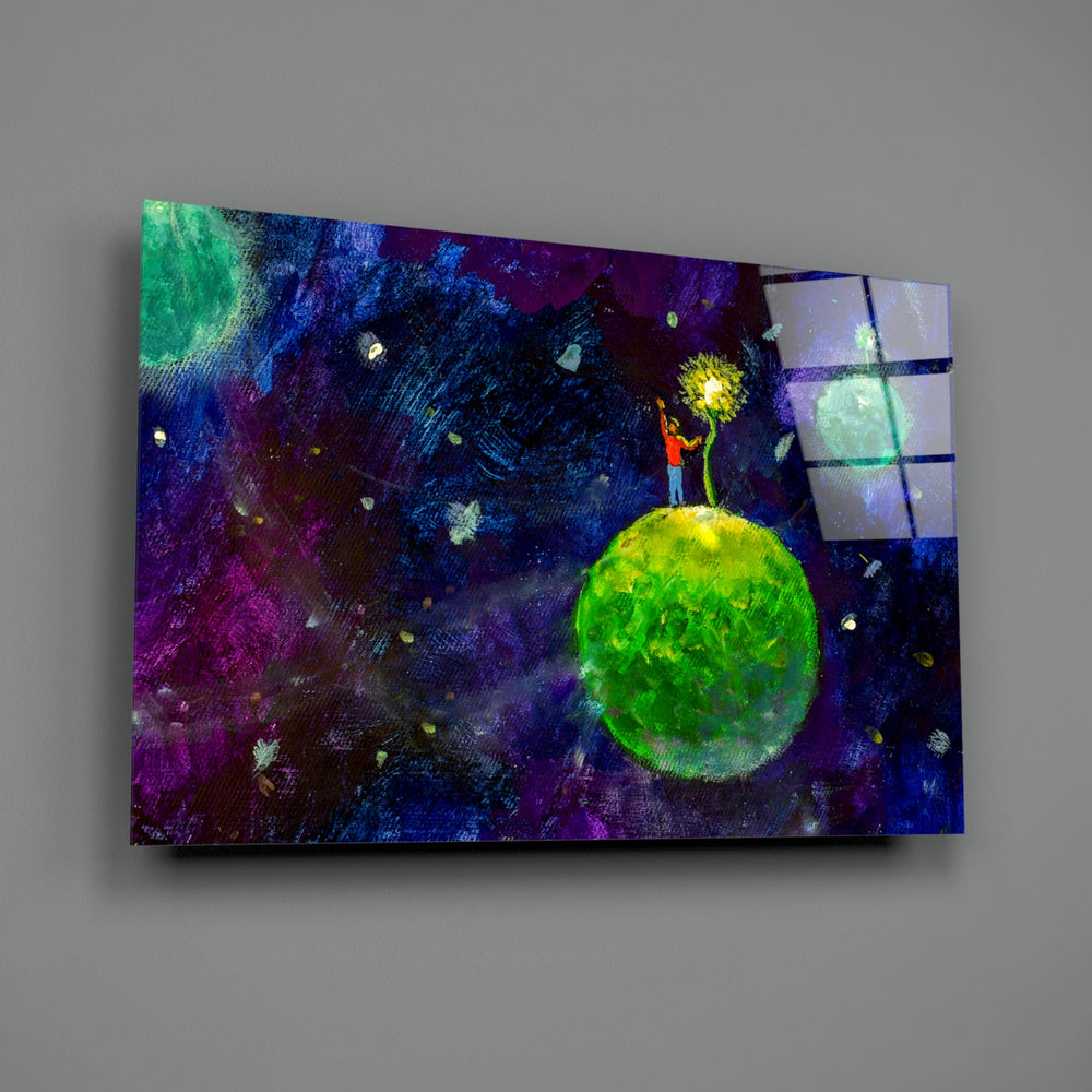 Storybook-prince panel bringing dreamy drama to a contemporary living space