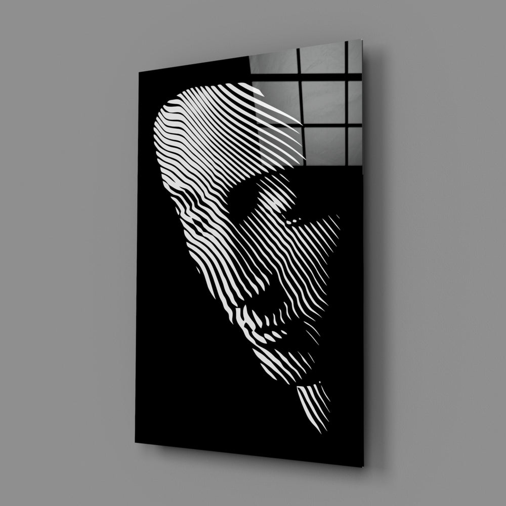 Line-art panel bringing meditative drama to a contemporary living space