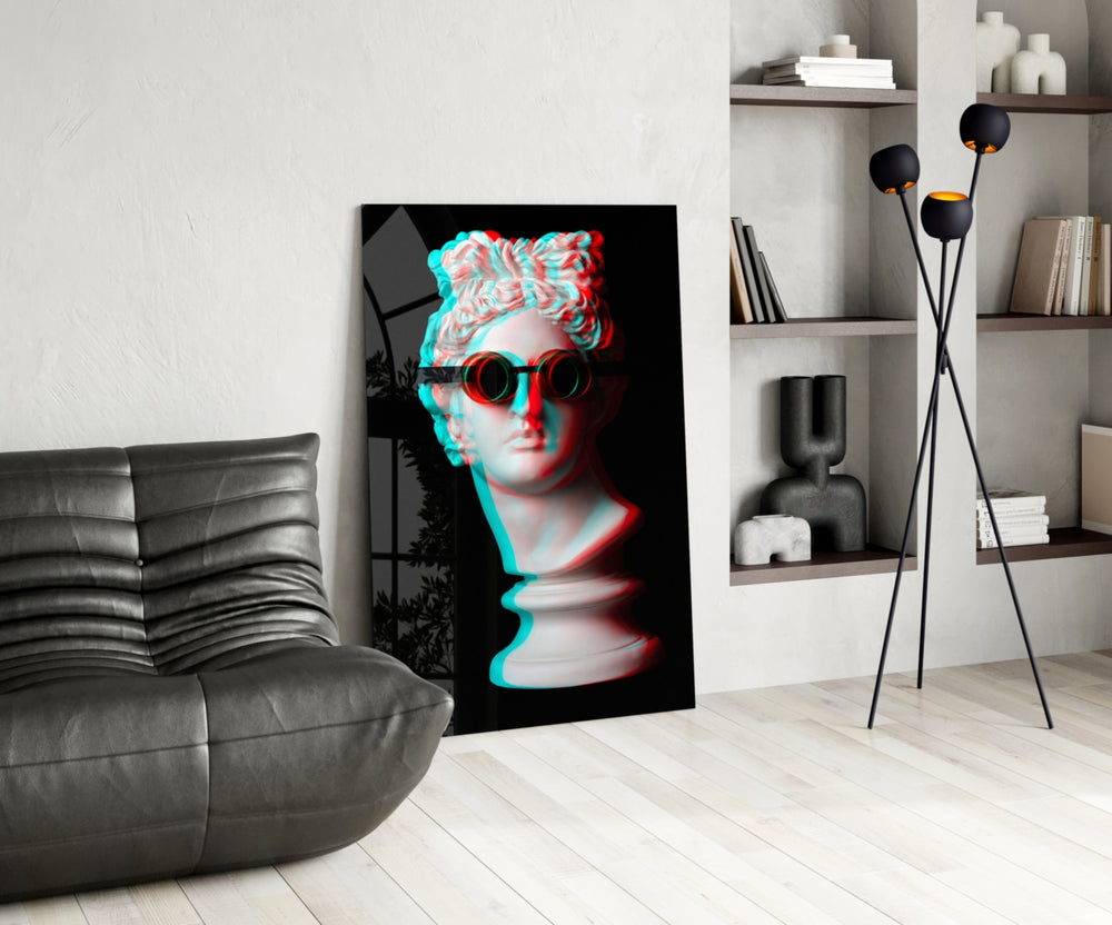 Goggle Apollo panel adding statement mood to a creative office