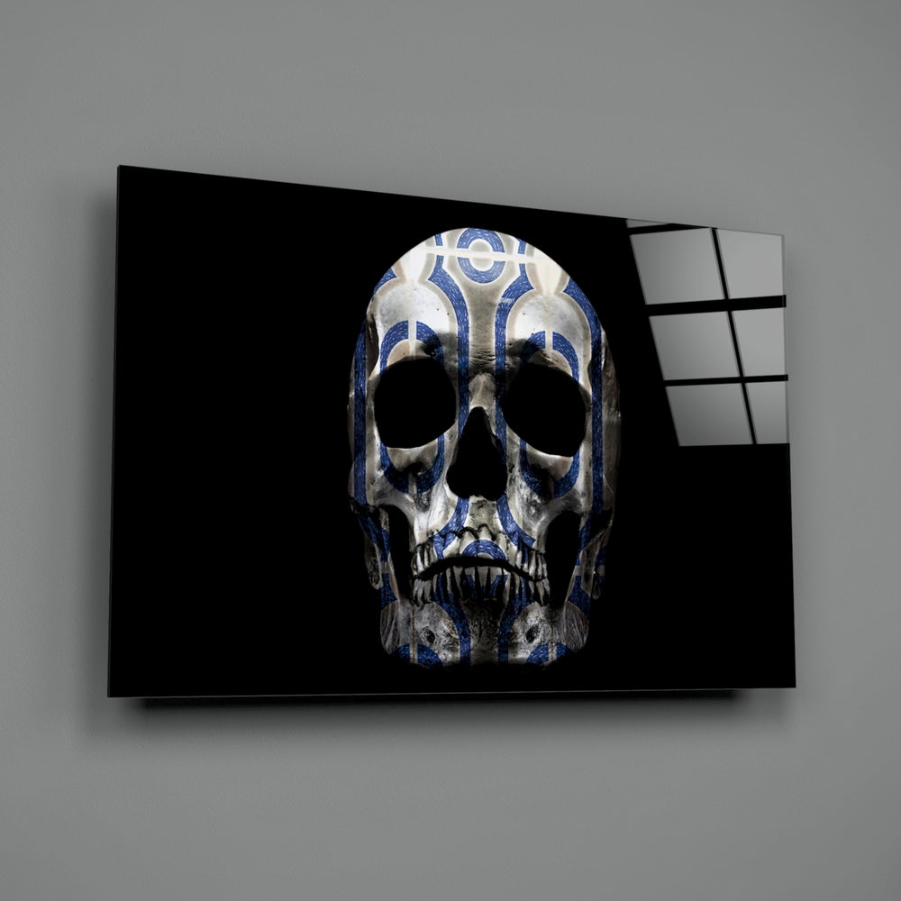 Baroque-graphic panel bringing gothic drama to a contemporary living space