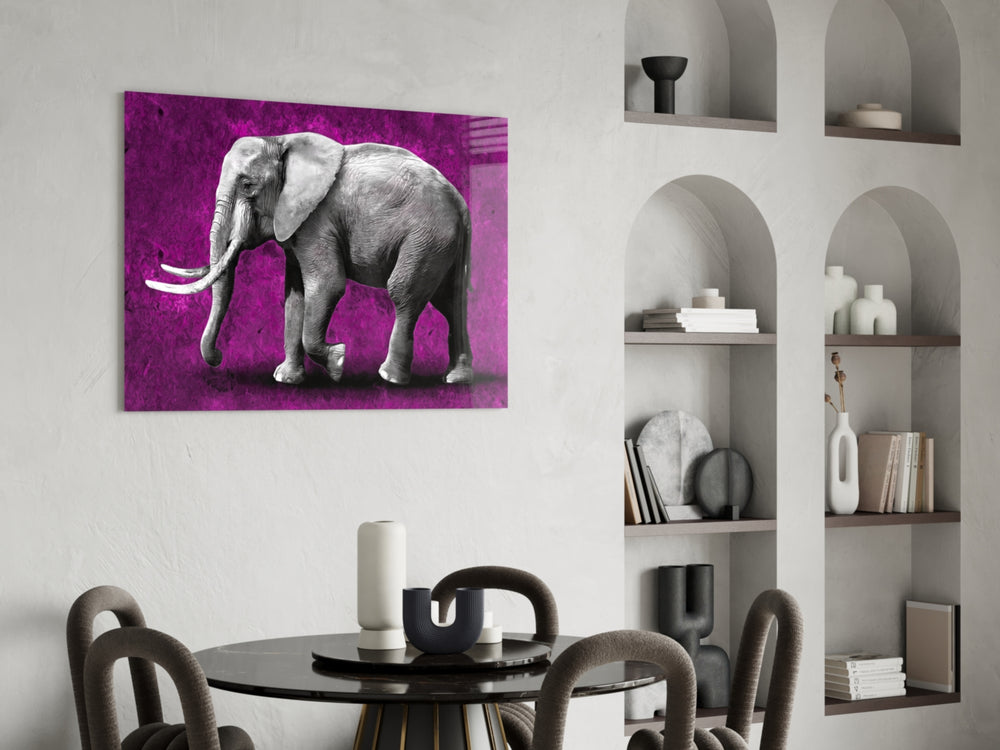 Magenta Elephant panel adding luxe mood to a creative office