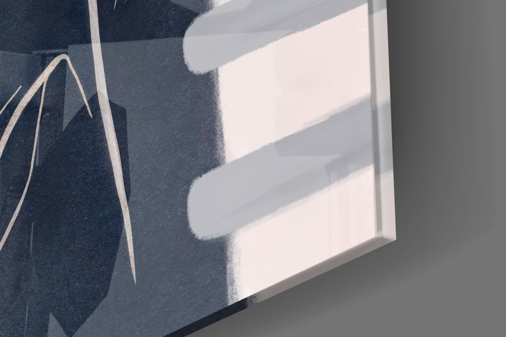 Quiet Bloom artwork anchoring a wall with soft modern palette