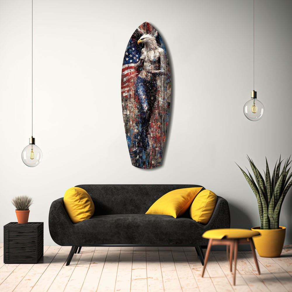 Eagle Glass Wall Art.