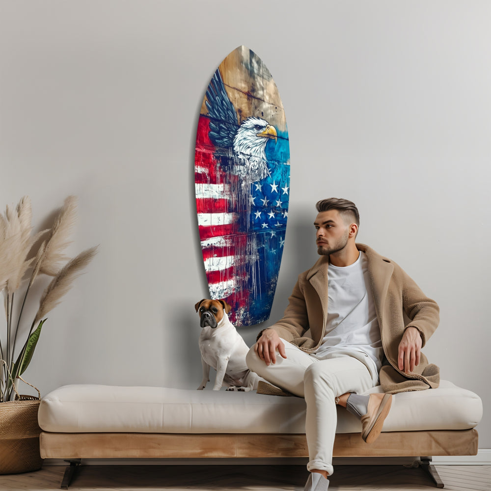 American Eagle Glass Wall Art.