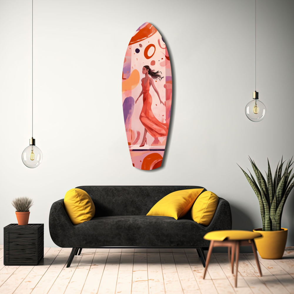 Dance Flow Glass Wall Art.