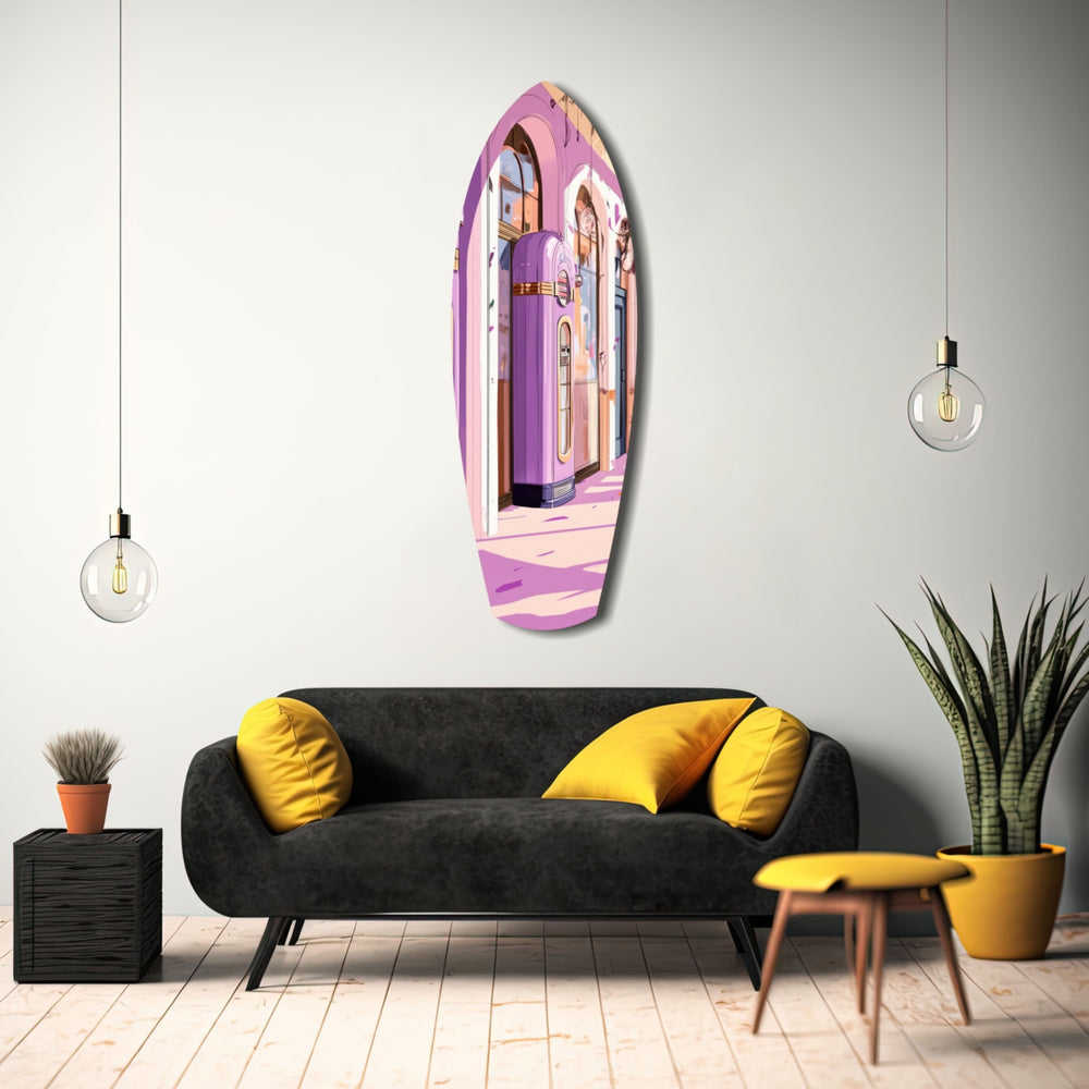 Vintage Melody Box Glass Wall Art.