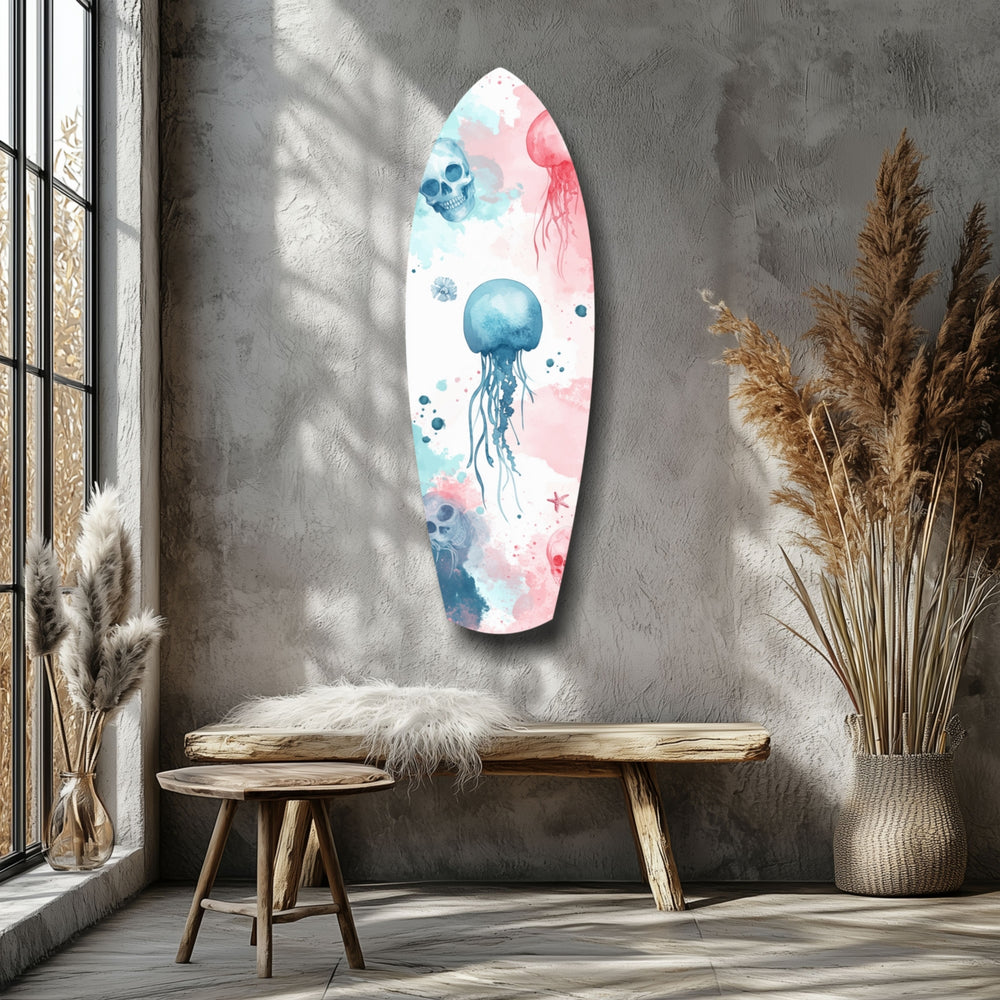 JellyFish Glass Wall Art.