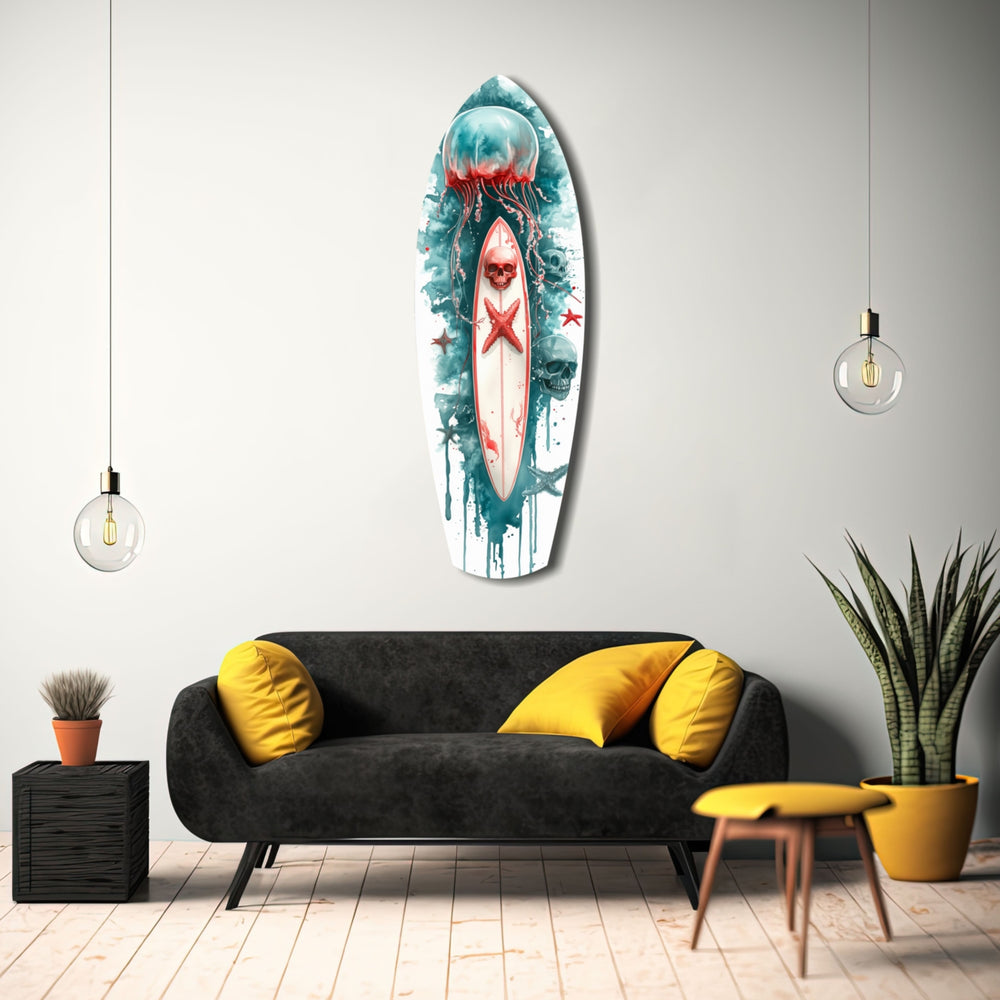 JellyFish Glass Wall Art.