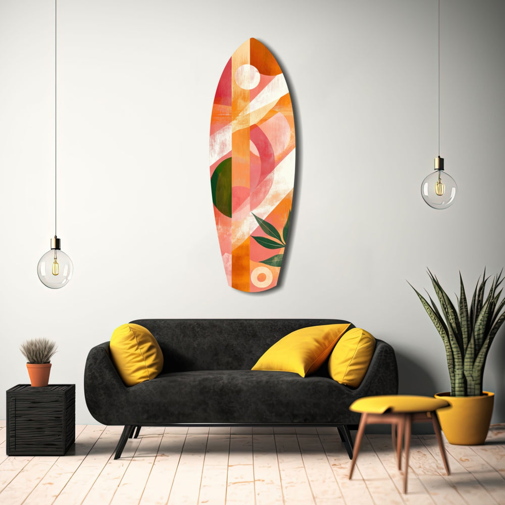 Sunset in Motion Glass Wall Art.