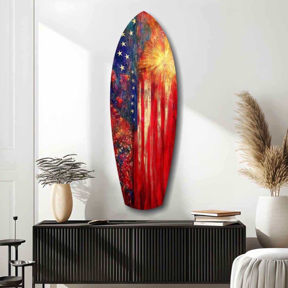 4th of July Glass Wall Art.