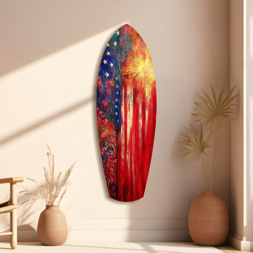 4th of July Glass Wall Art.