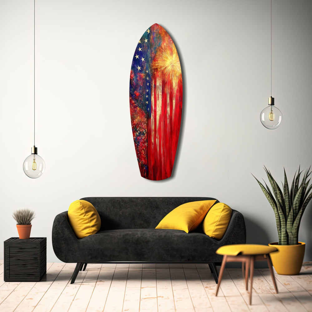 4th of July Glass Wall Art.