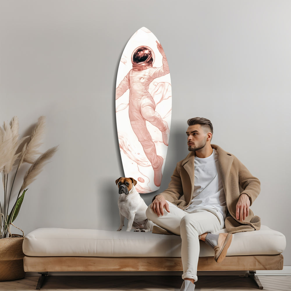 Astronaut in the Ocean Glass Wall Art.