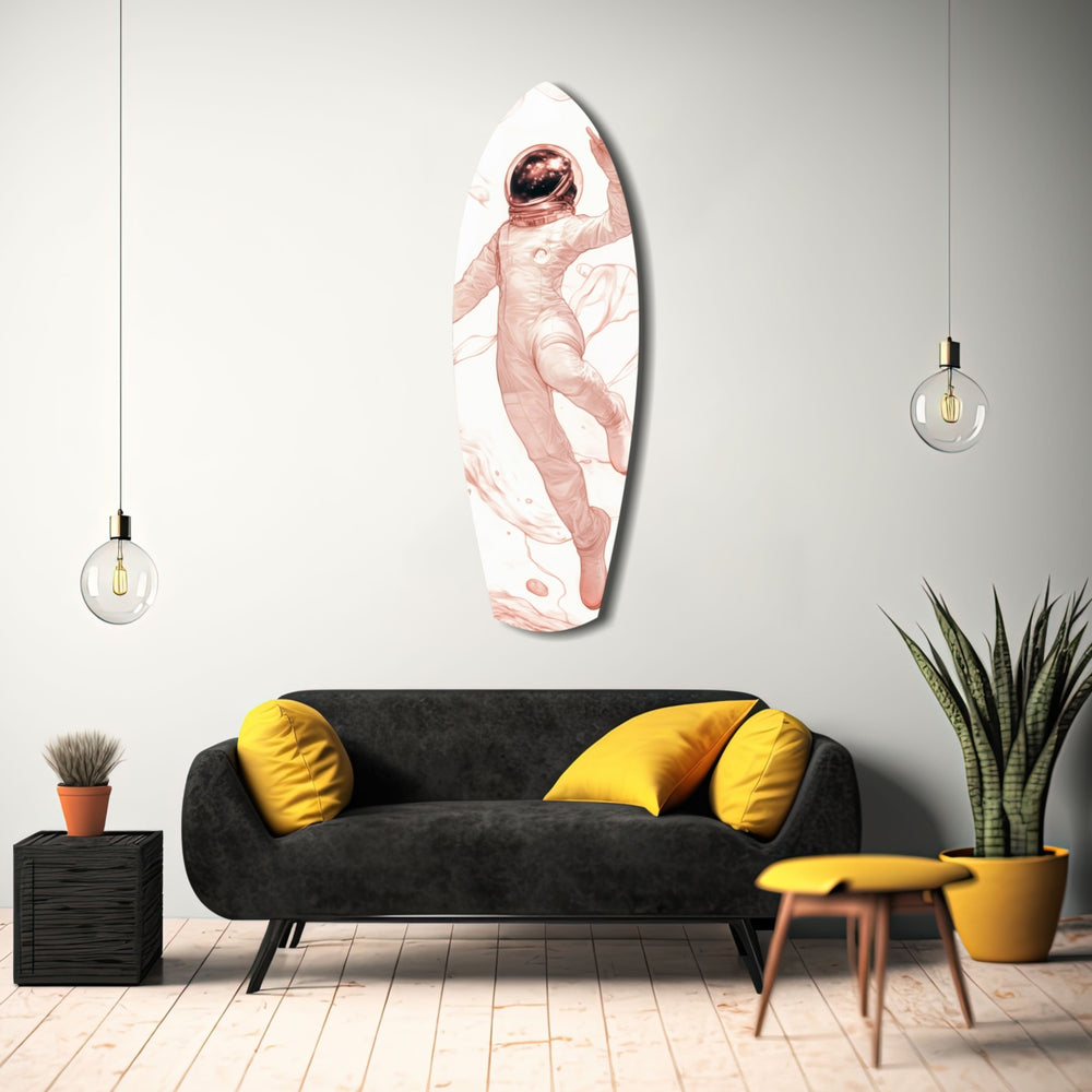 Astronaut in the Ocean Glass Wall Art.