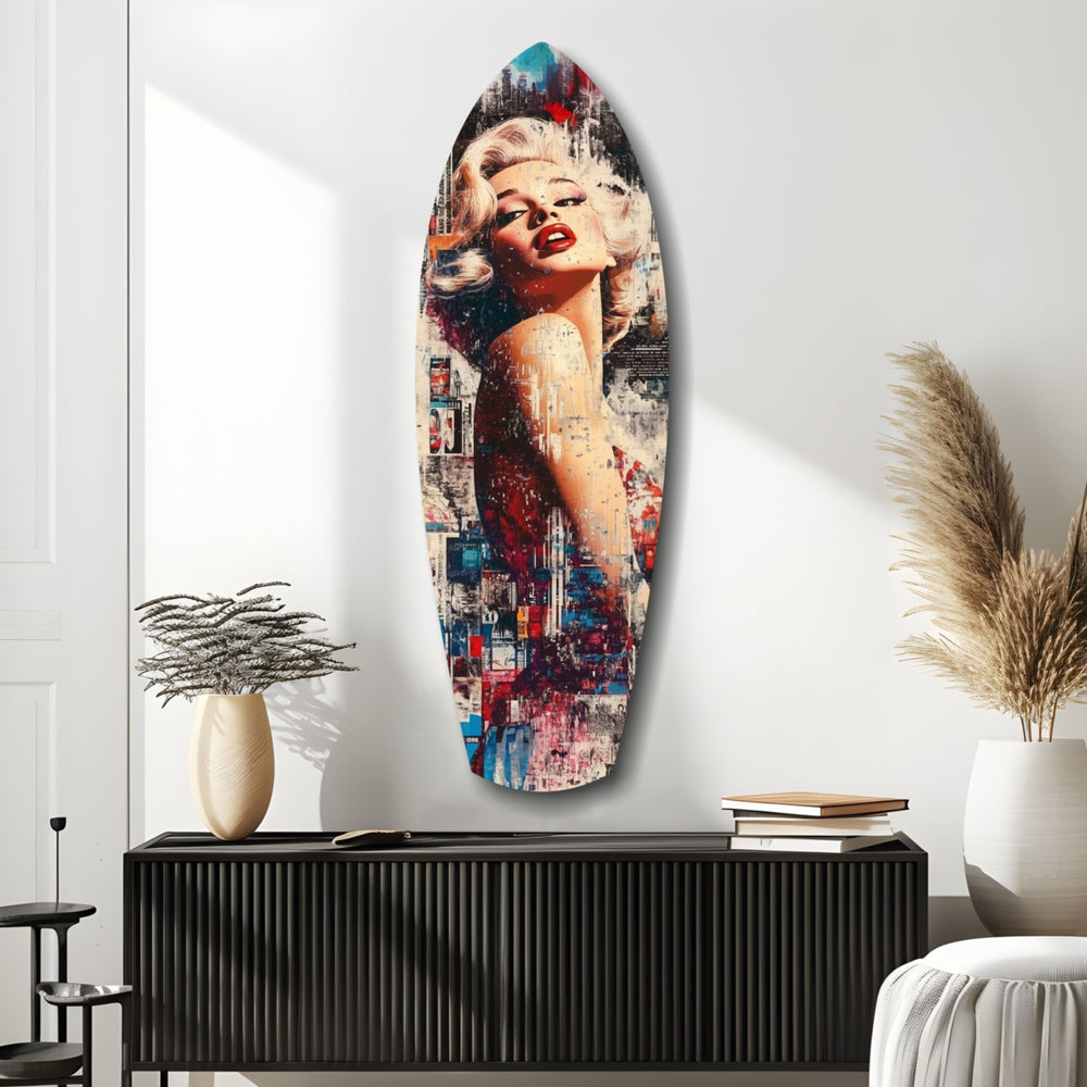 Vintage Dreams Blonde Starlet Glass Wall Art