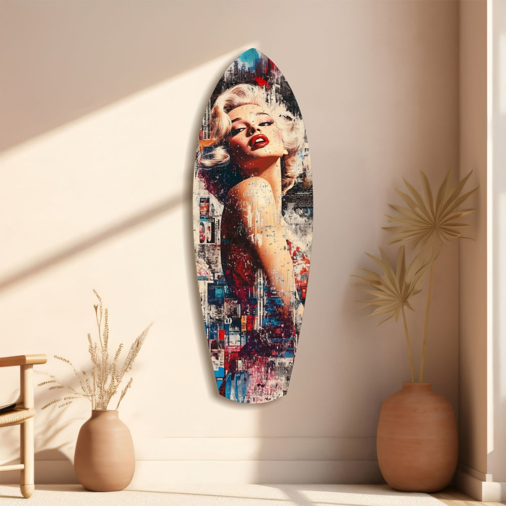 Vintage Dreams Blonde Starlet Glass Wall Art