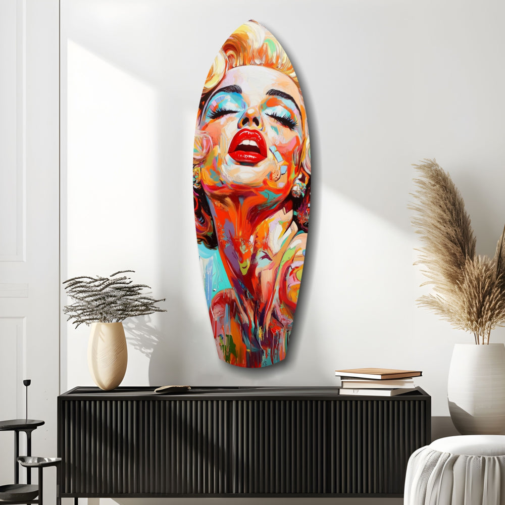 Vintage Dreams Blonde Starlet Glass Wall Art