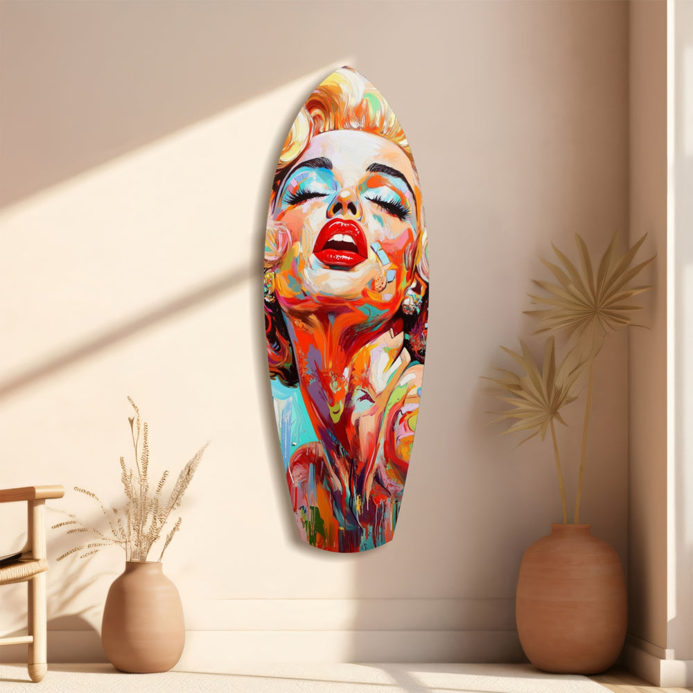 Vintage Dreams Blonde Starlet Glass Wall Art