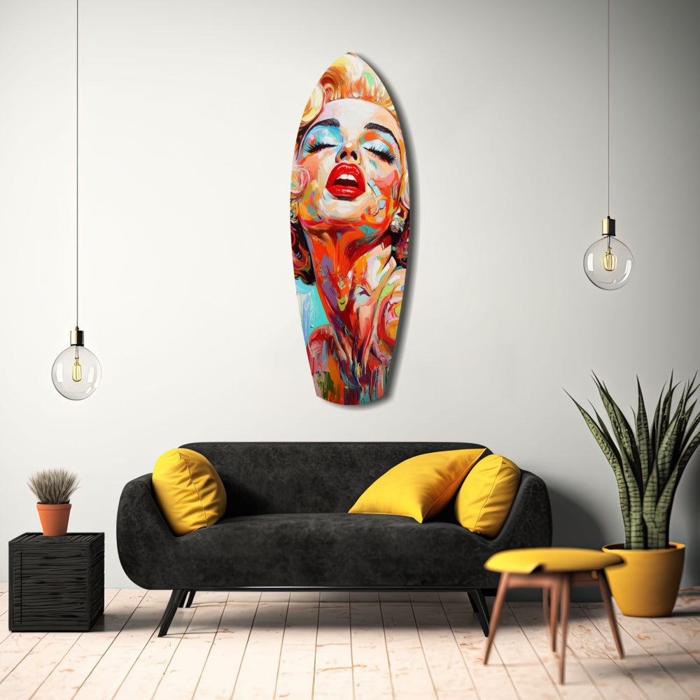 Vintage Dreams Blonde Starlet Glass Wall Art