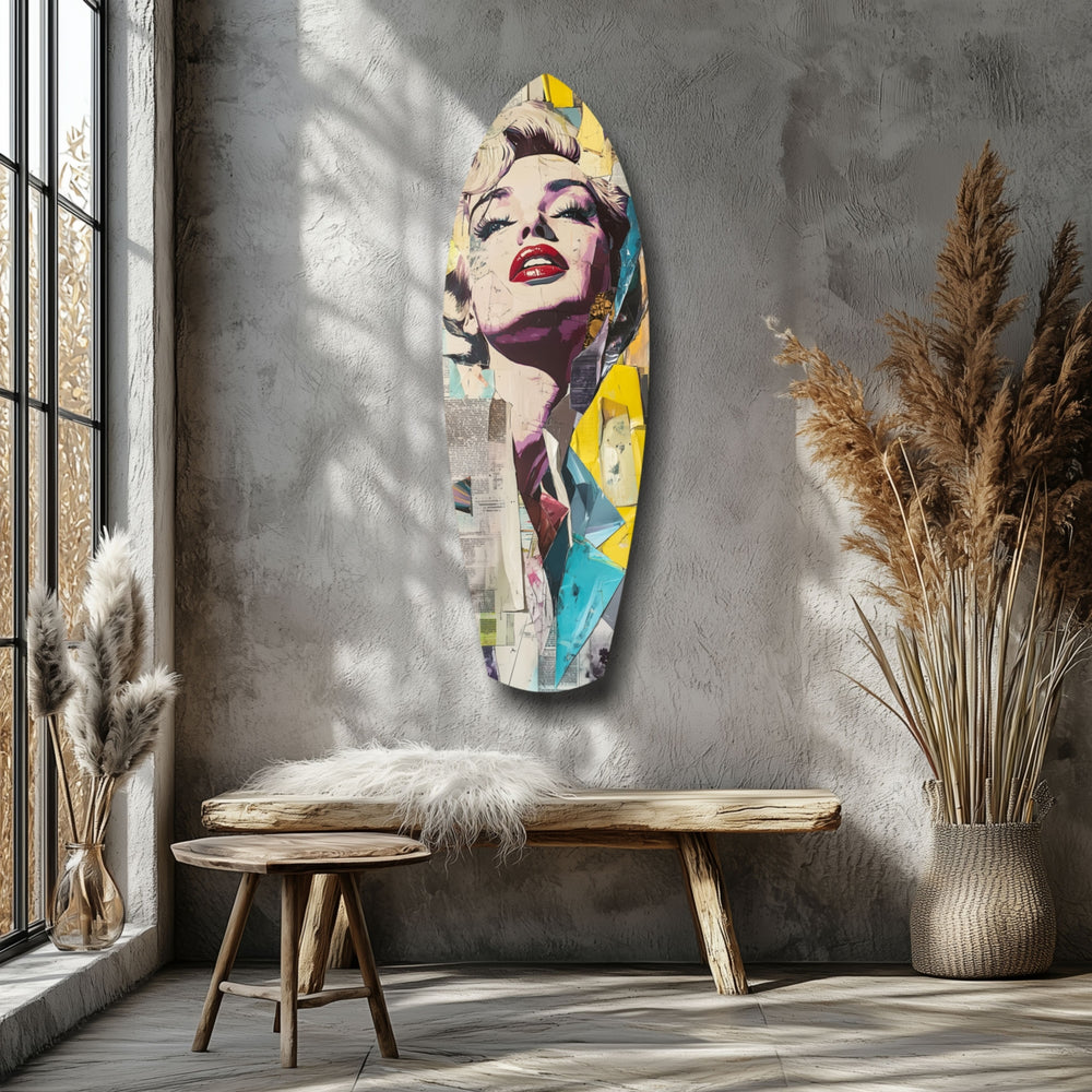 Golden Age Starlet Glass Wall Art