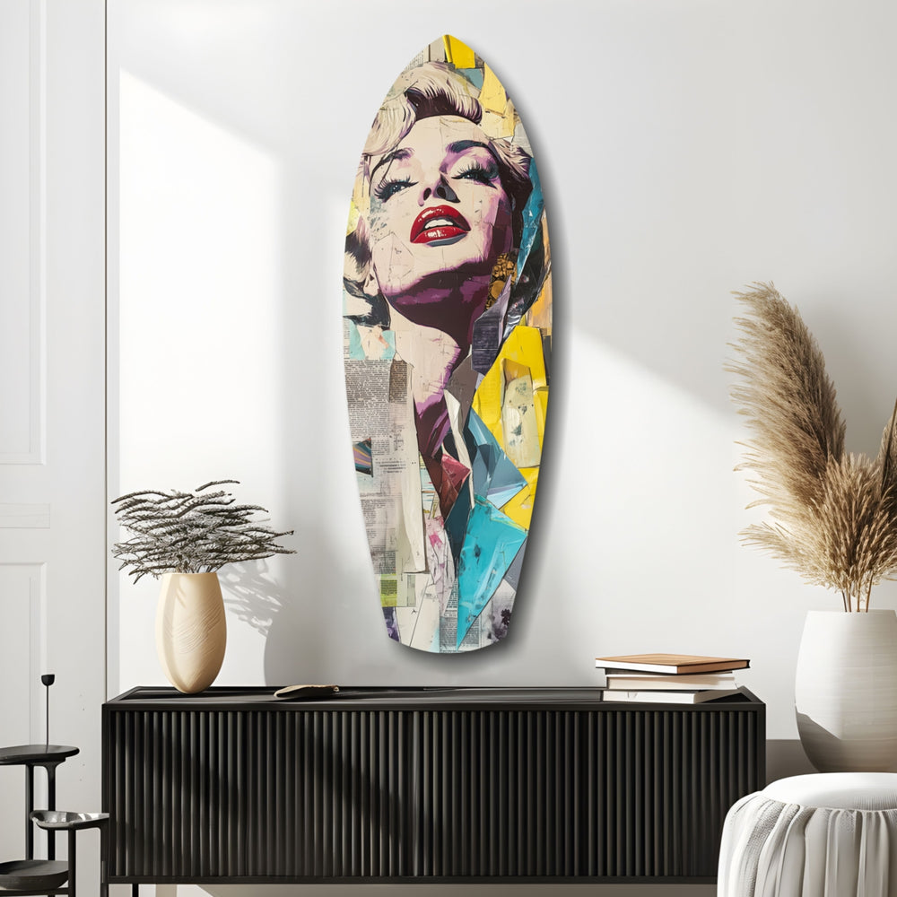 Golden Age Starlet Glass Wall Art