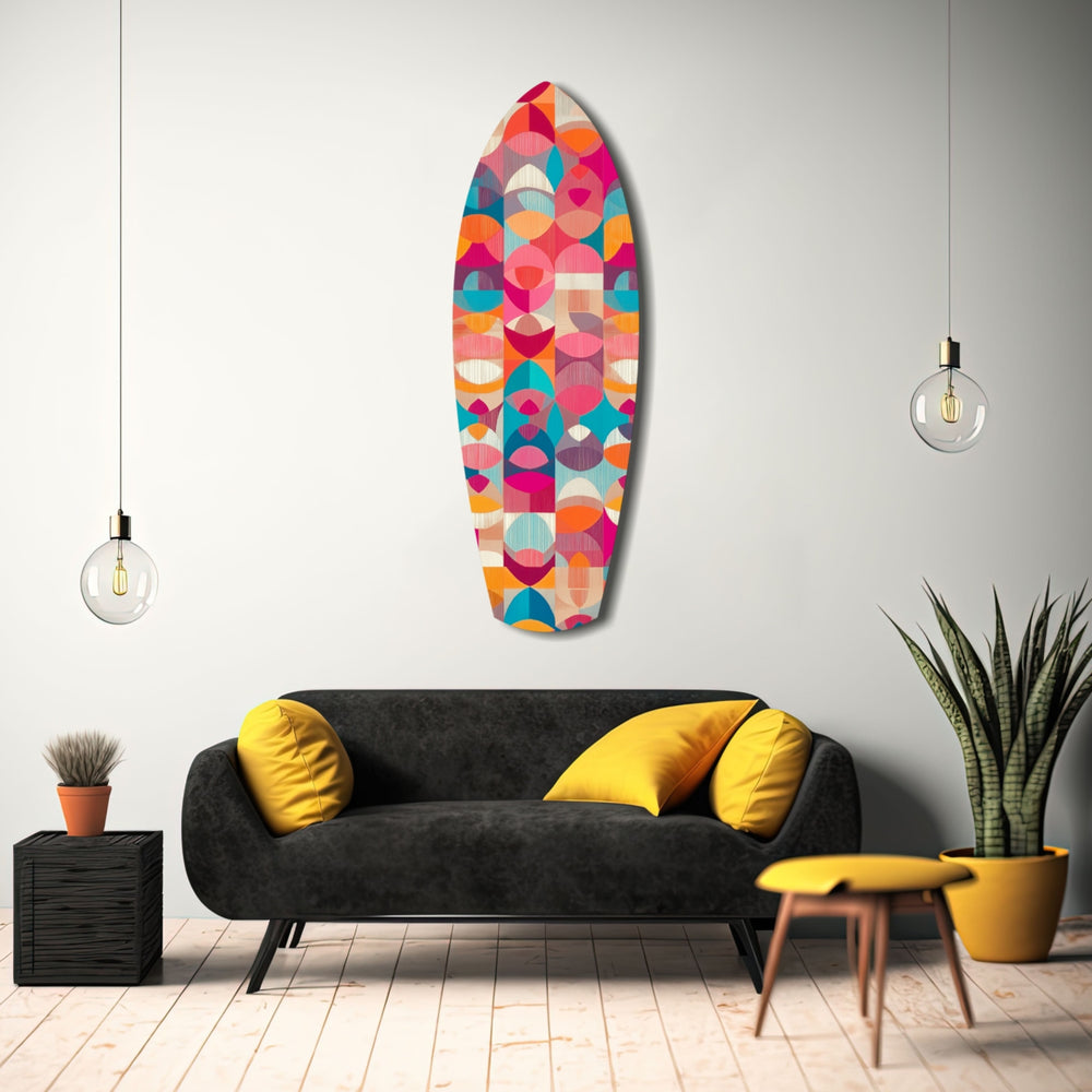 Cubic Art Glass Wall Art.
