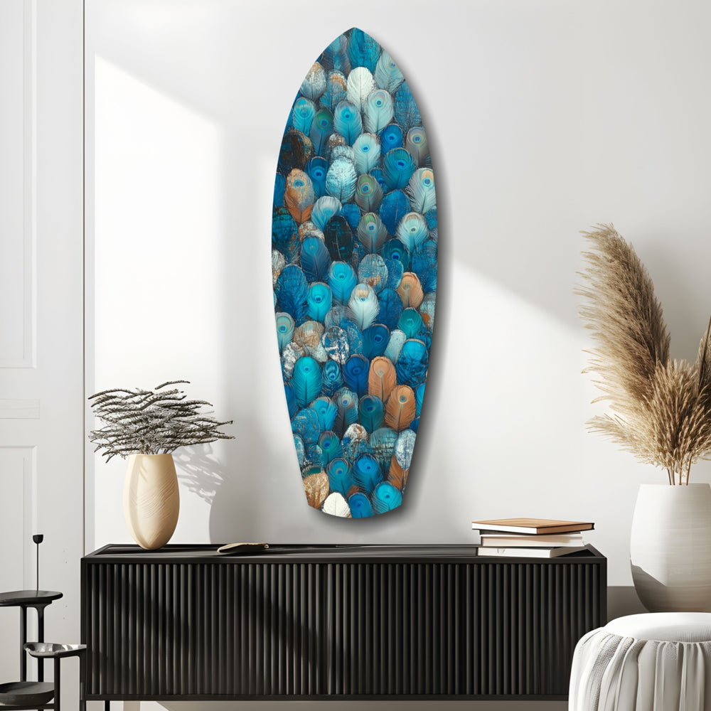 Feathers of the Haven Glass Wall Art.