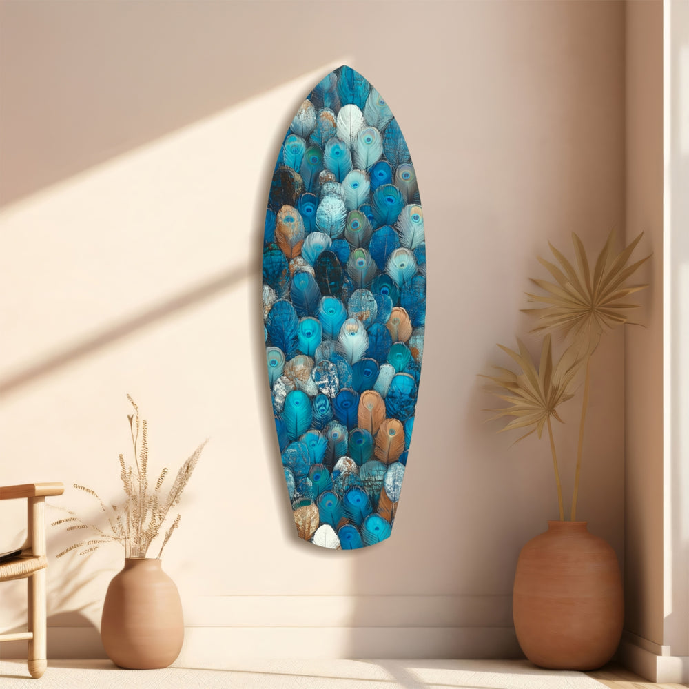 Feathers of the Haven Glass Wall Art.