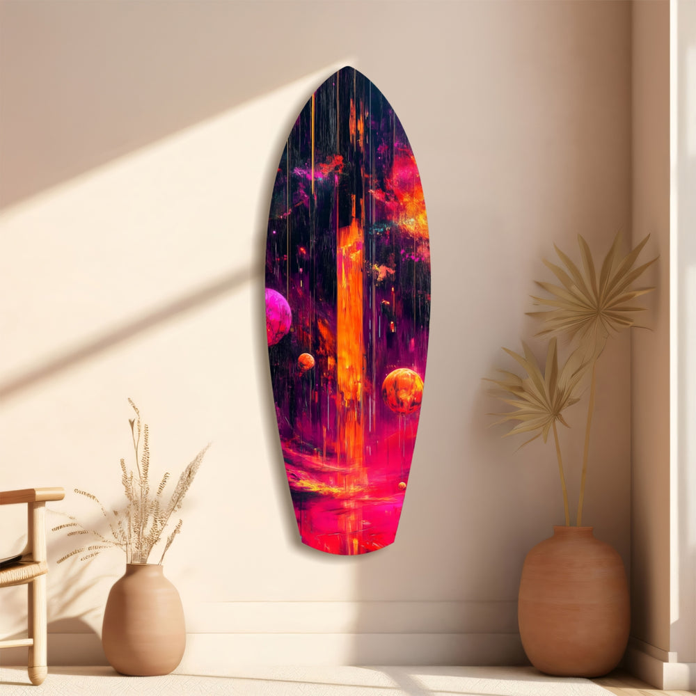 Kinetic Cosmos Glass Wall Art.