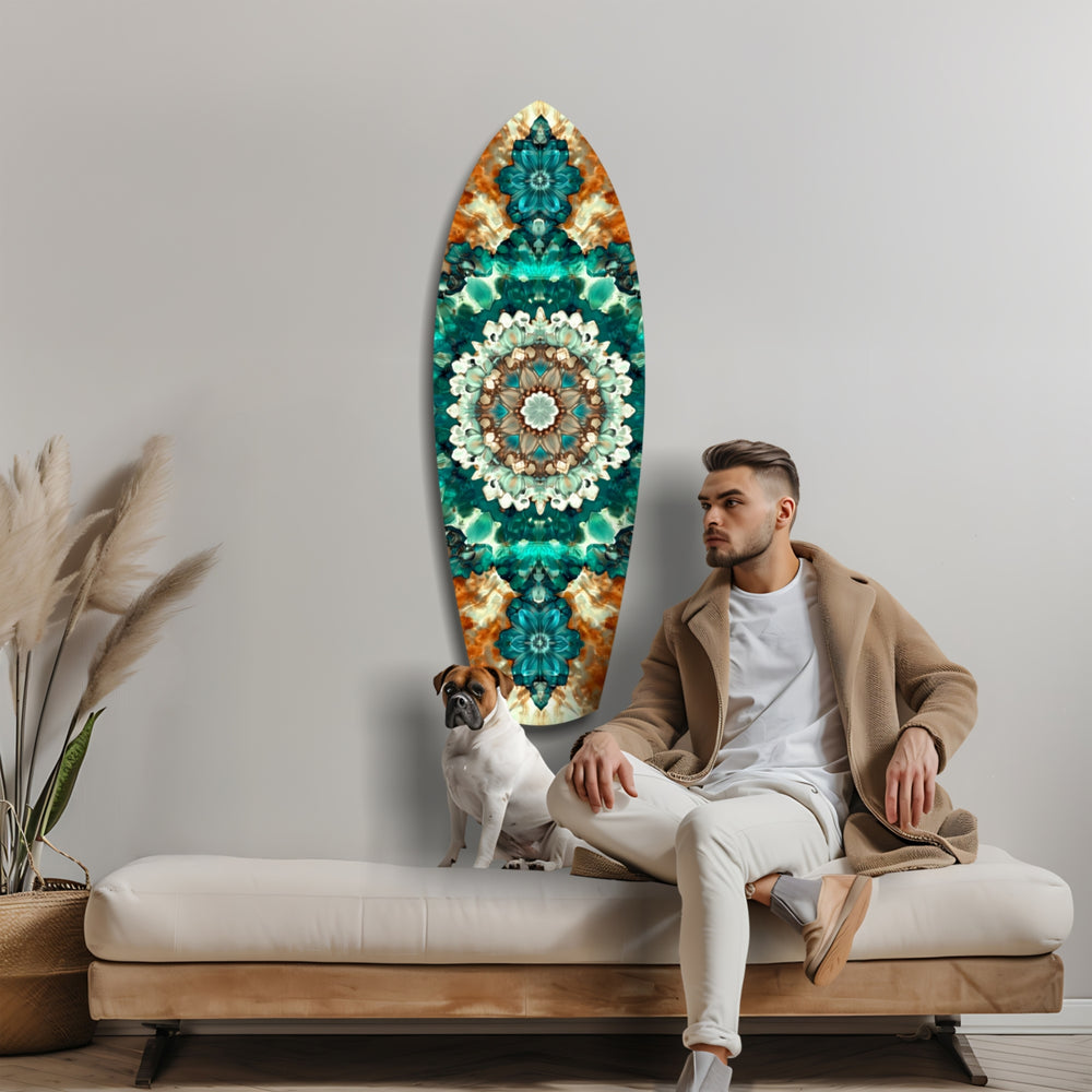 Emerald Dreams Glass Wall Art.