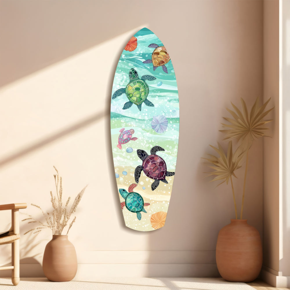 Caretta Caretta Glass Wall Art.
