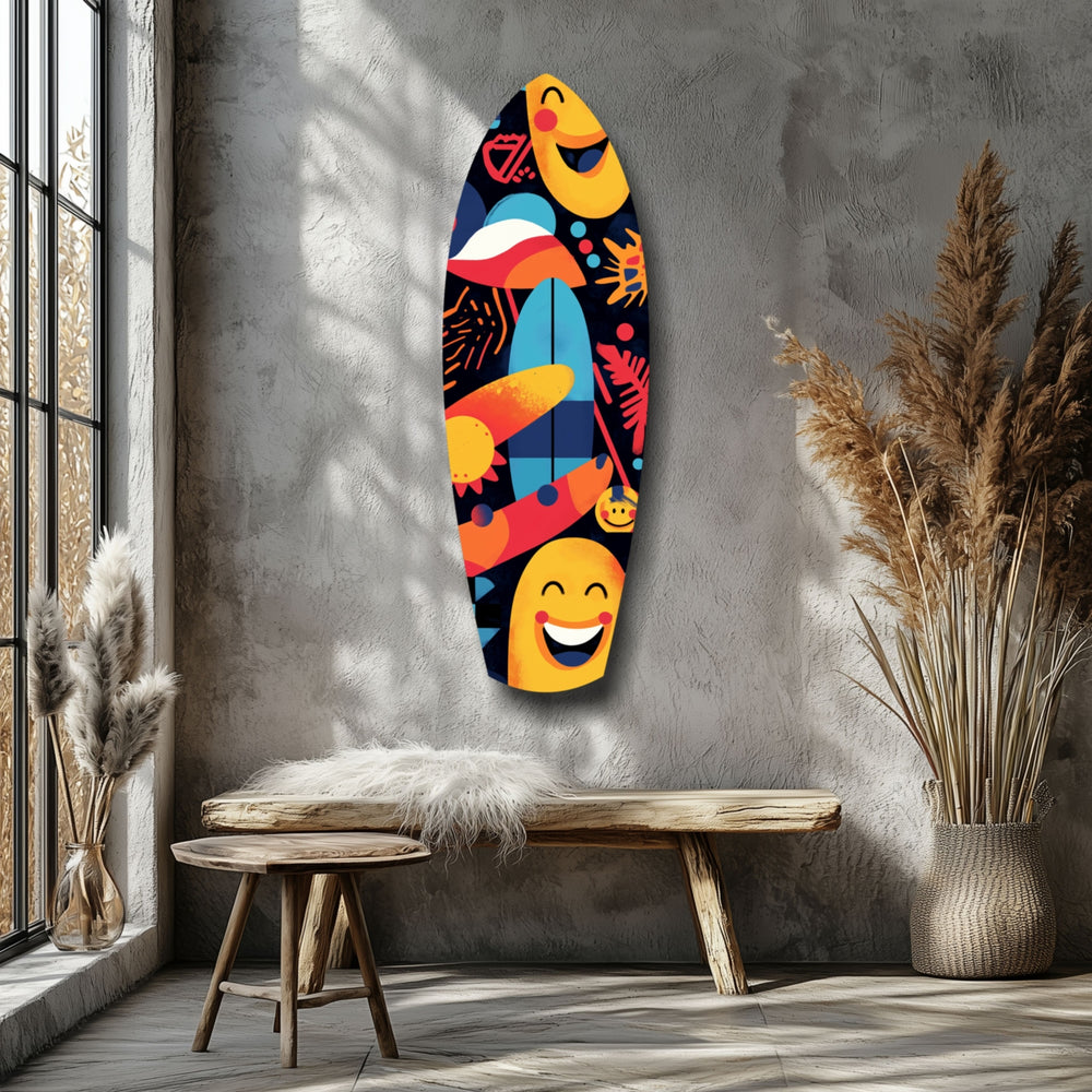 Summer Vibe Glass Wall Art.