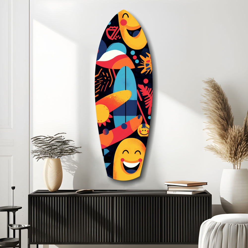 Summer Vibe Glass Wall Art.