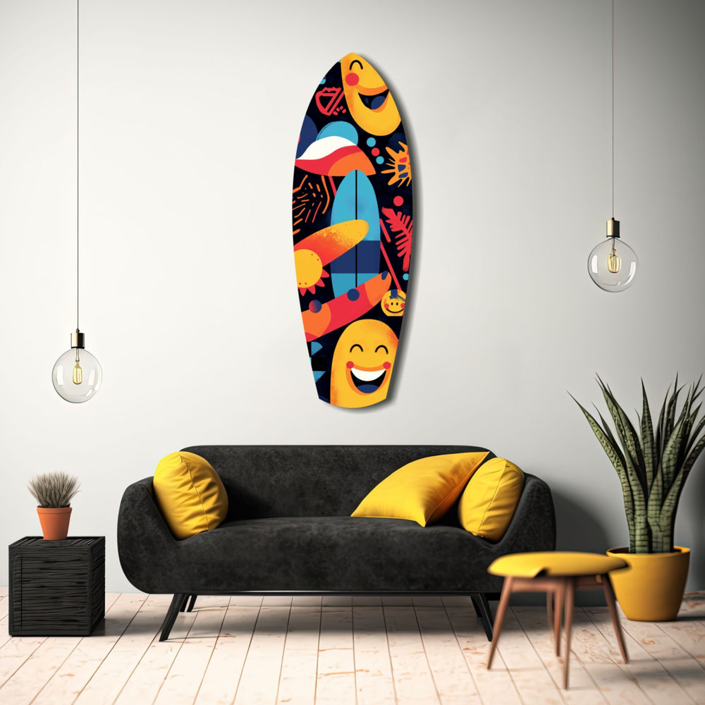 Summer Vibe Glass Wall Art.