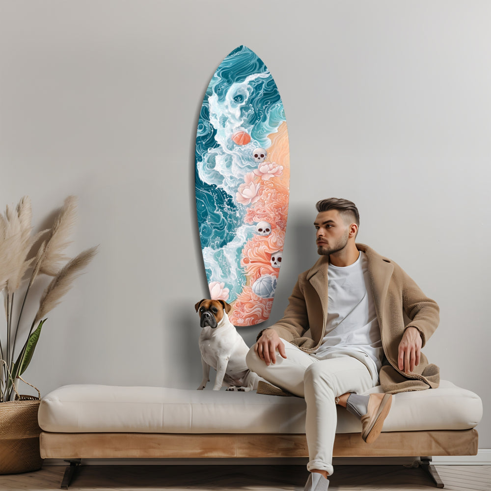 Eternal Tides Glass Wall Art.