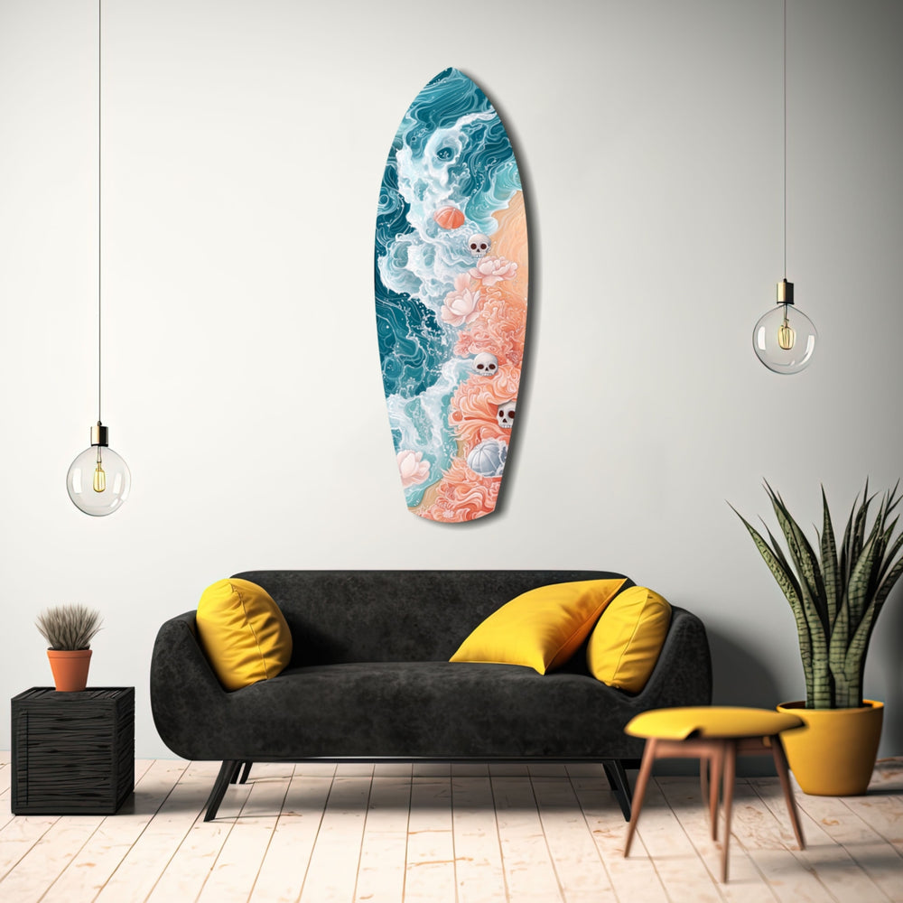 Eternal Tides Glass Wall Art.